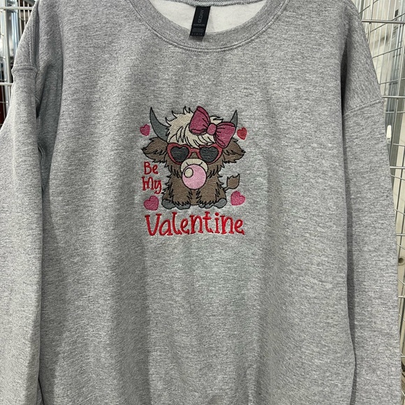 Gray Valentine's Graphic Sweatshirt - Picture 2 of 4